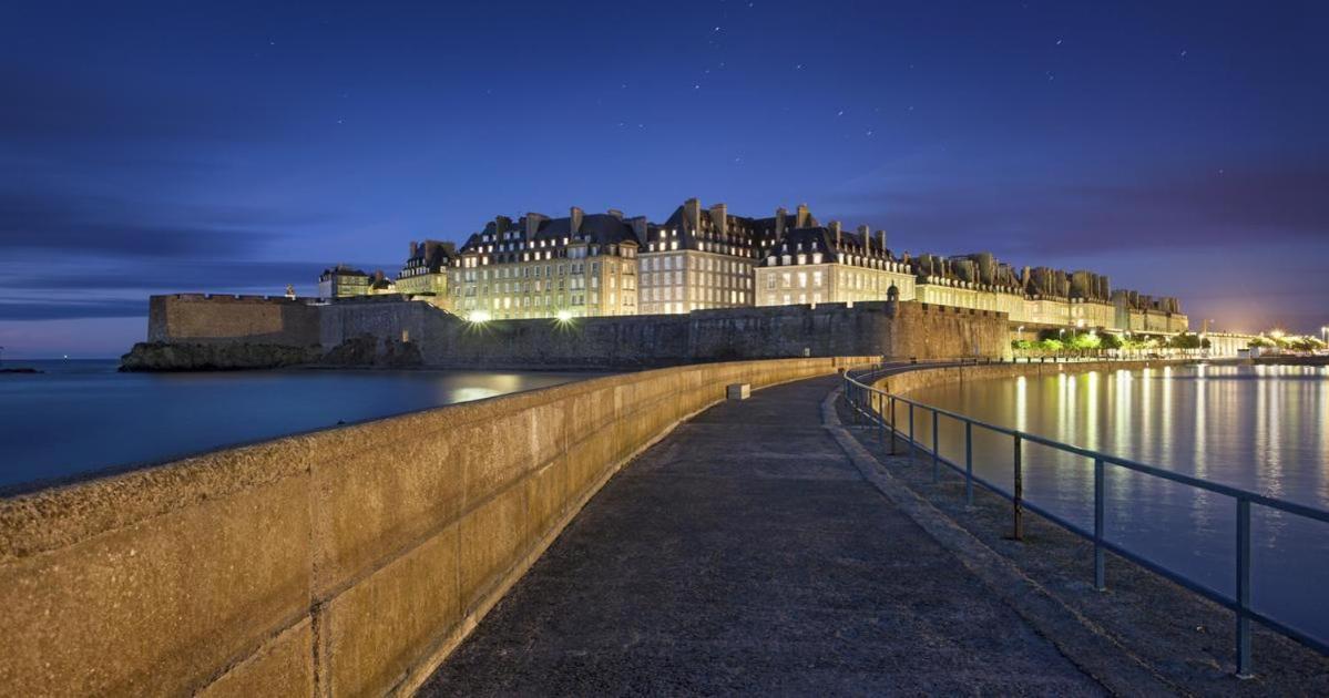 Plage-Sillon-Thalasso-Intra Muros Saint-Malo Esterno foto